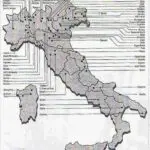 Carte des districts industriels italiens