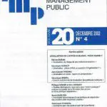 La revue Politiques et Management public