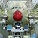 Chaîne de montage de l’A380.