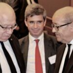 Participants au colloque CAIA Jean-Yves Le Drian; Bruno Angles et Laurent Collet-Billon