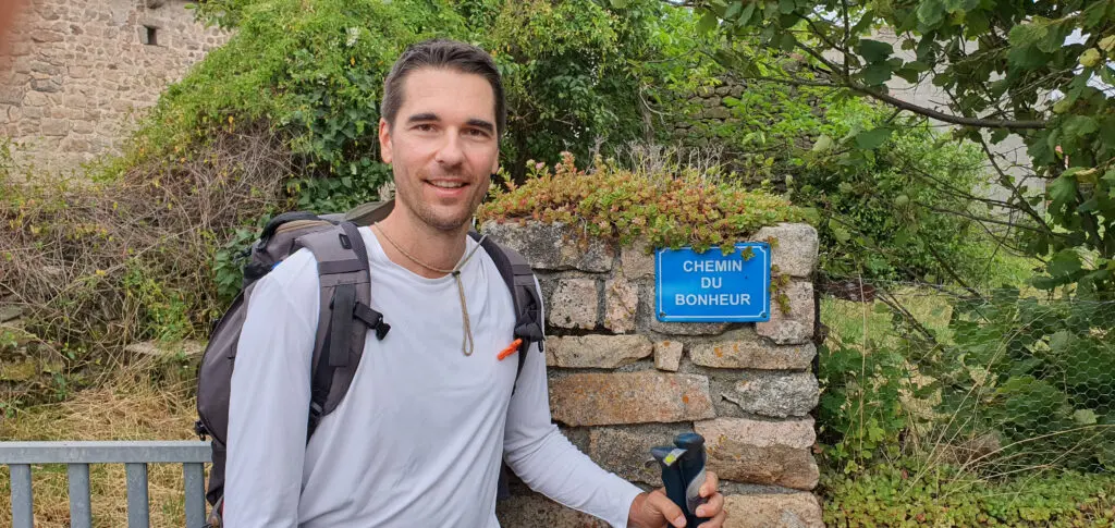 François Ganneau sur le chemin de Saint-Jacques