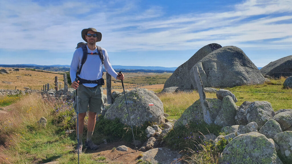 François Ganneau sur le chemin de Saint-Jacques