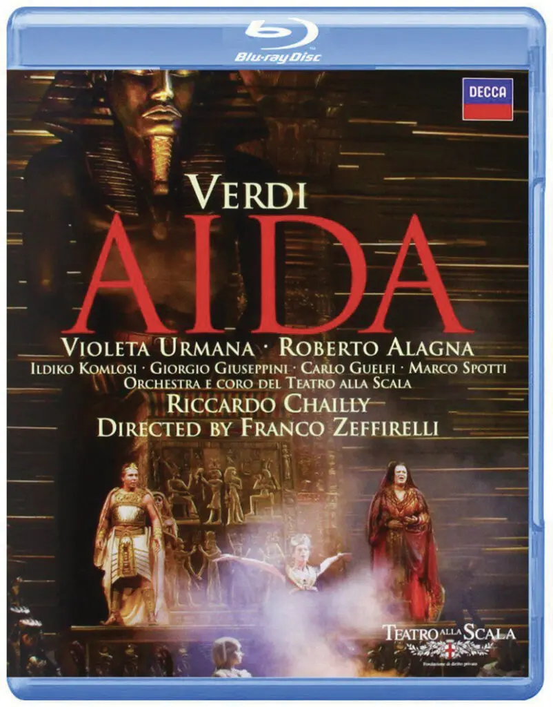 DVD d'Aida de Verdi à la Scala de Milan