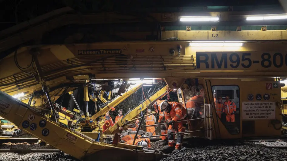 Travaux de modernisation du réseau ferroviaire par SNCF Réseau