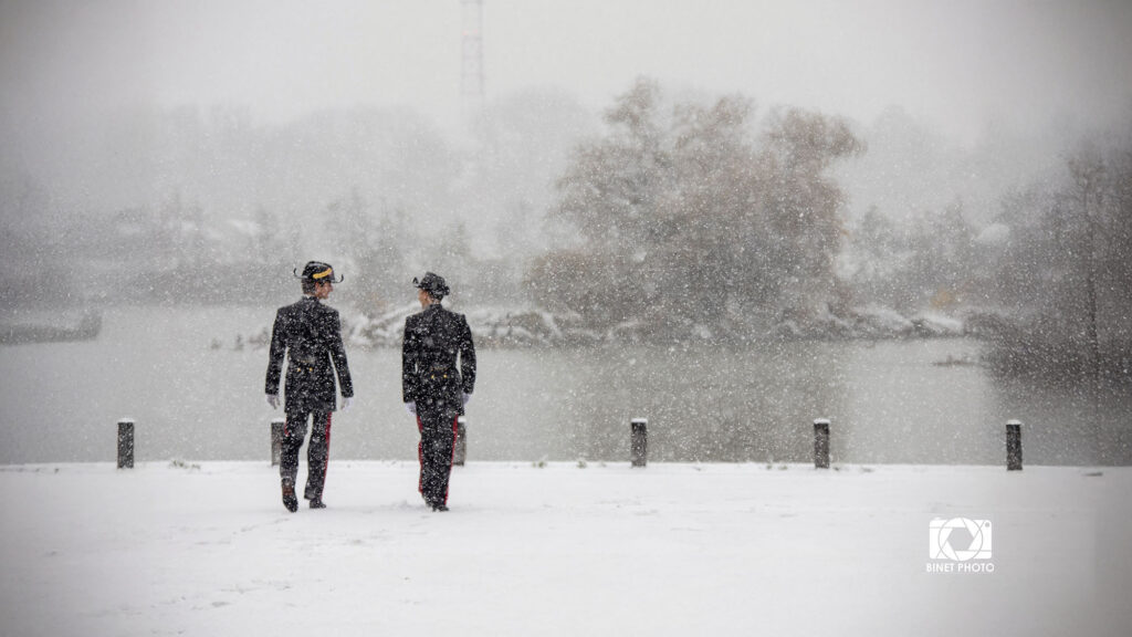 Fin d'année sous la neige à l'X. © Elie Forestier