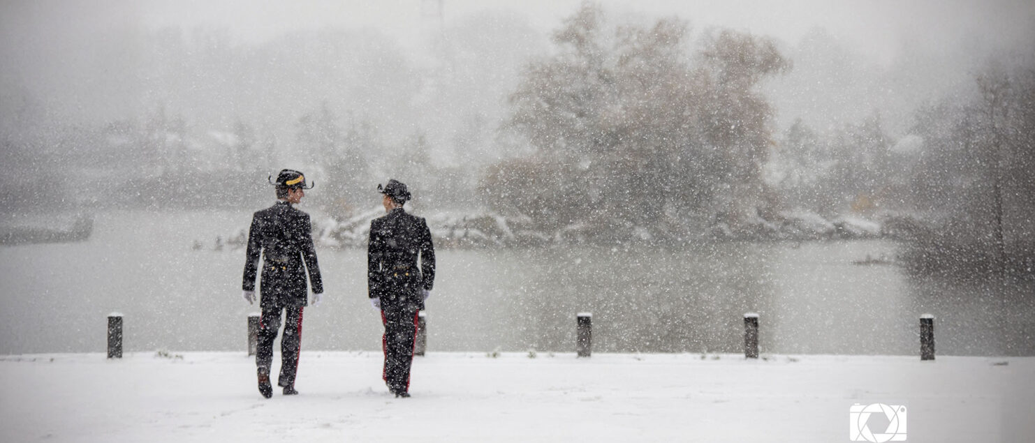 Fin d'année sous la neige à l'X. © Elie Forestier