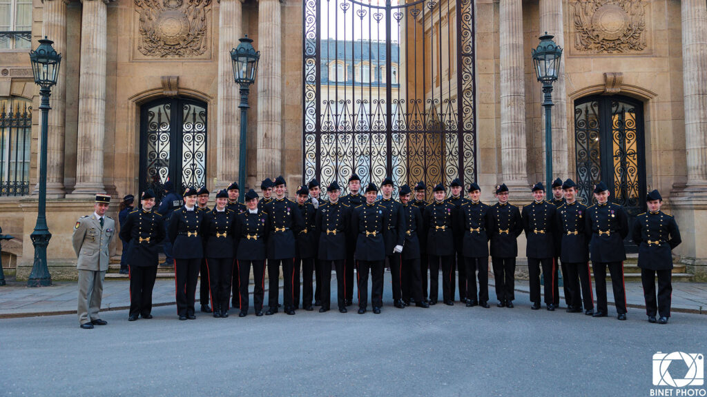 Les élèves à l’Élysée. © Clément Tronquit