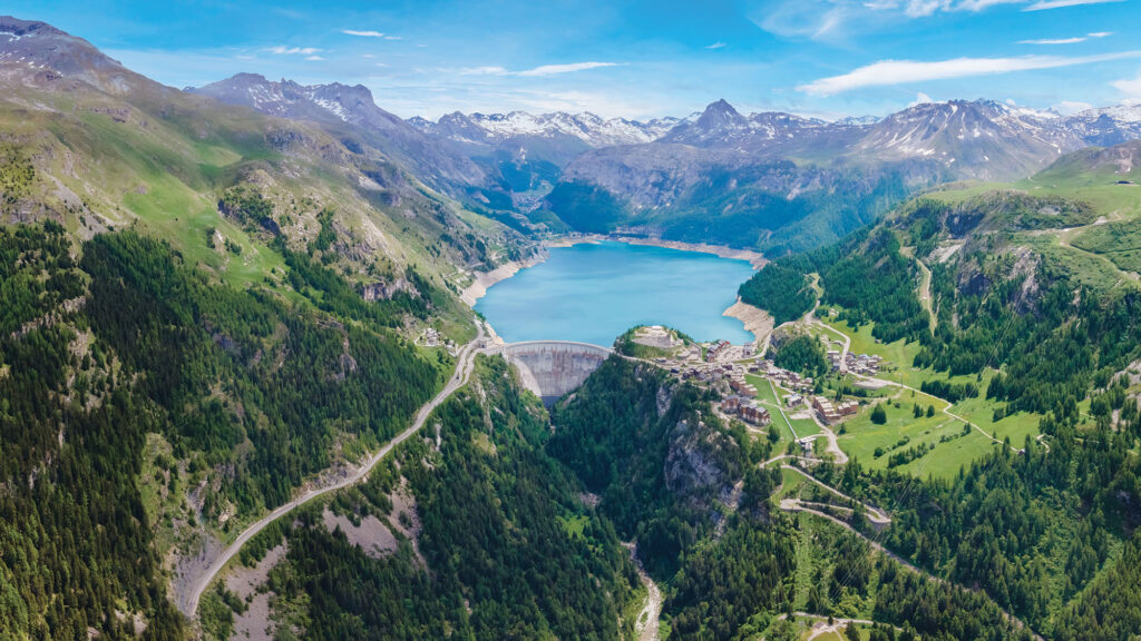 TerraWater. Le barrage de Tignes-Malgovert.