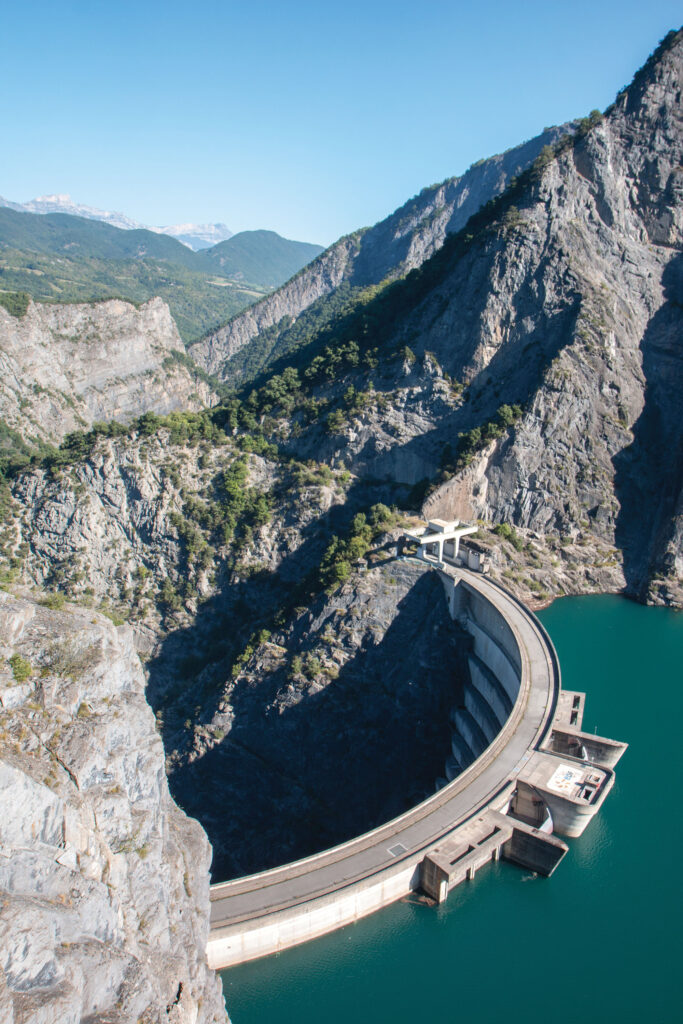 Barrage du Monteynard en Isère.