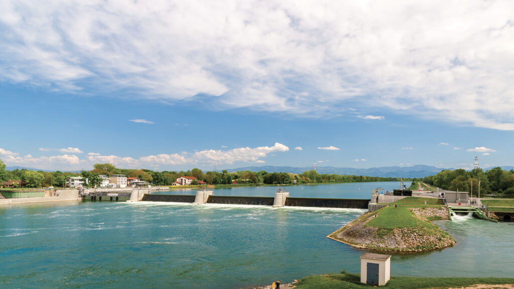 Le barrage de Vogelgrun en Alsace, intégré au projet européen XFLEX HYDRO.